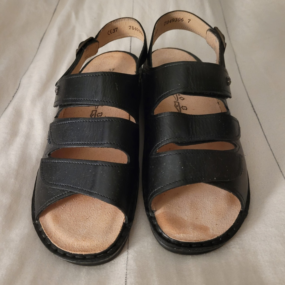 Hauer NEW 37 M Comfort Sandal Made In Austria Removable Insole BLACK Adjustable